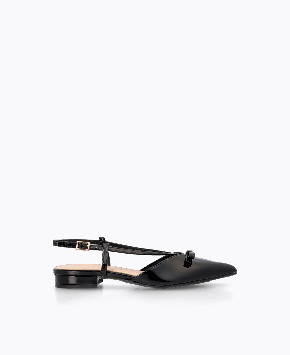 Estelle Slingback Flat Pumps - Black
