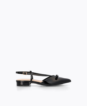 Estelle Slingback Flat Pumps - Black