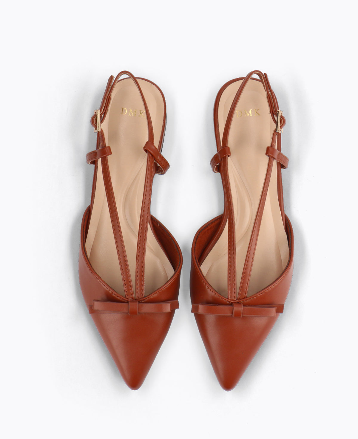 Estelle Slingback Flat Pumps - Brown