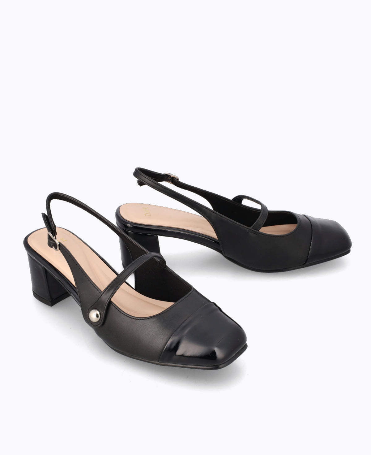 Haelyn Slingback Mary Janes - Black