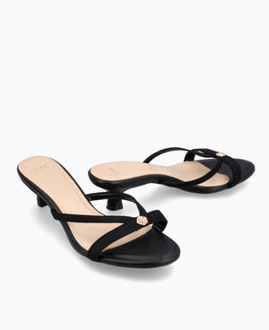 Haven Heel Sandals - Black
