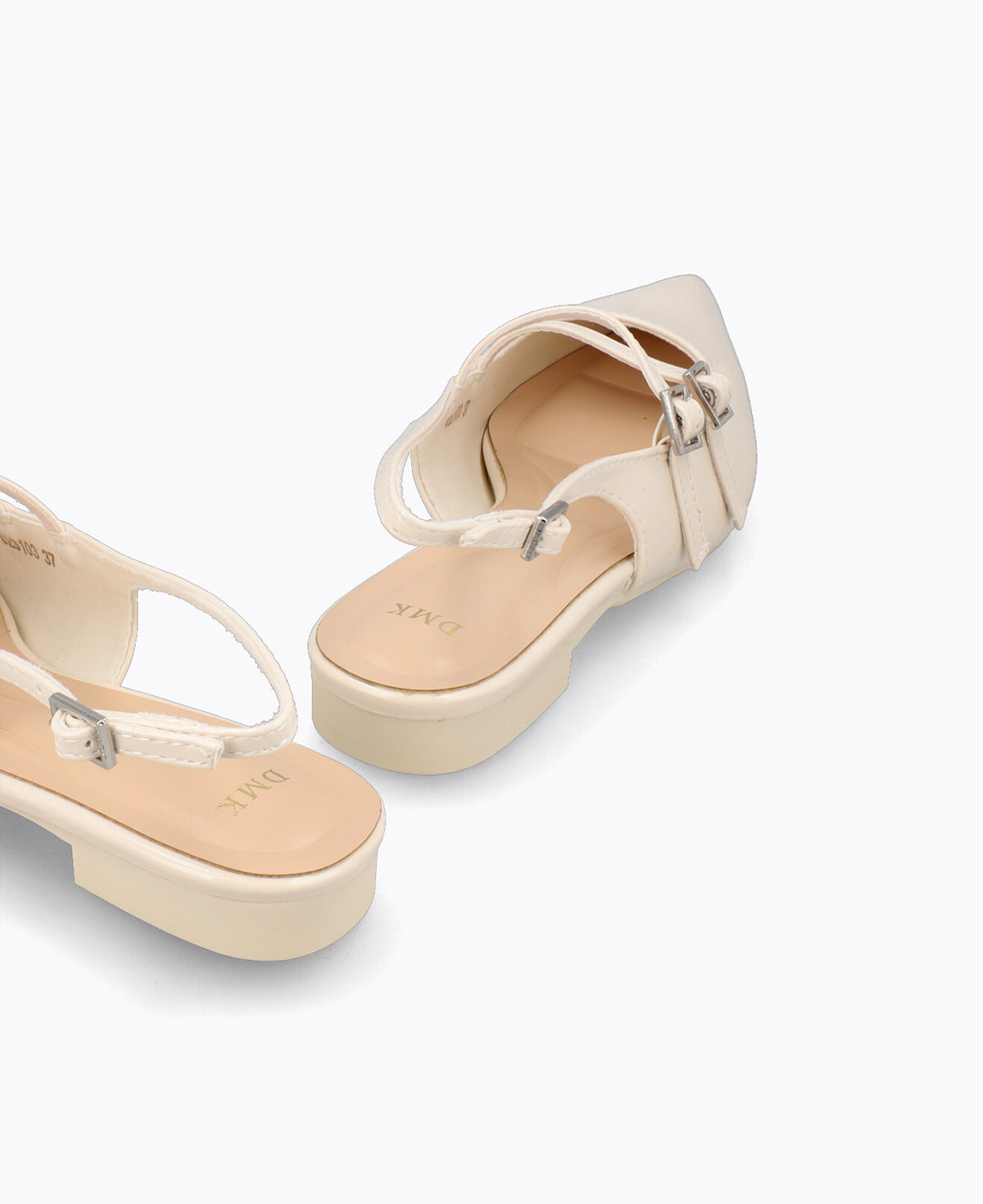 Inca Slingback Mary Jane Flats V2 - Beige