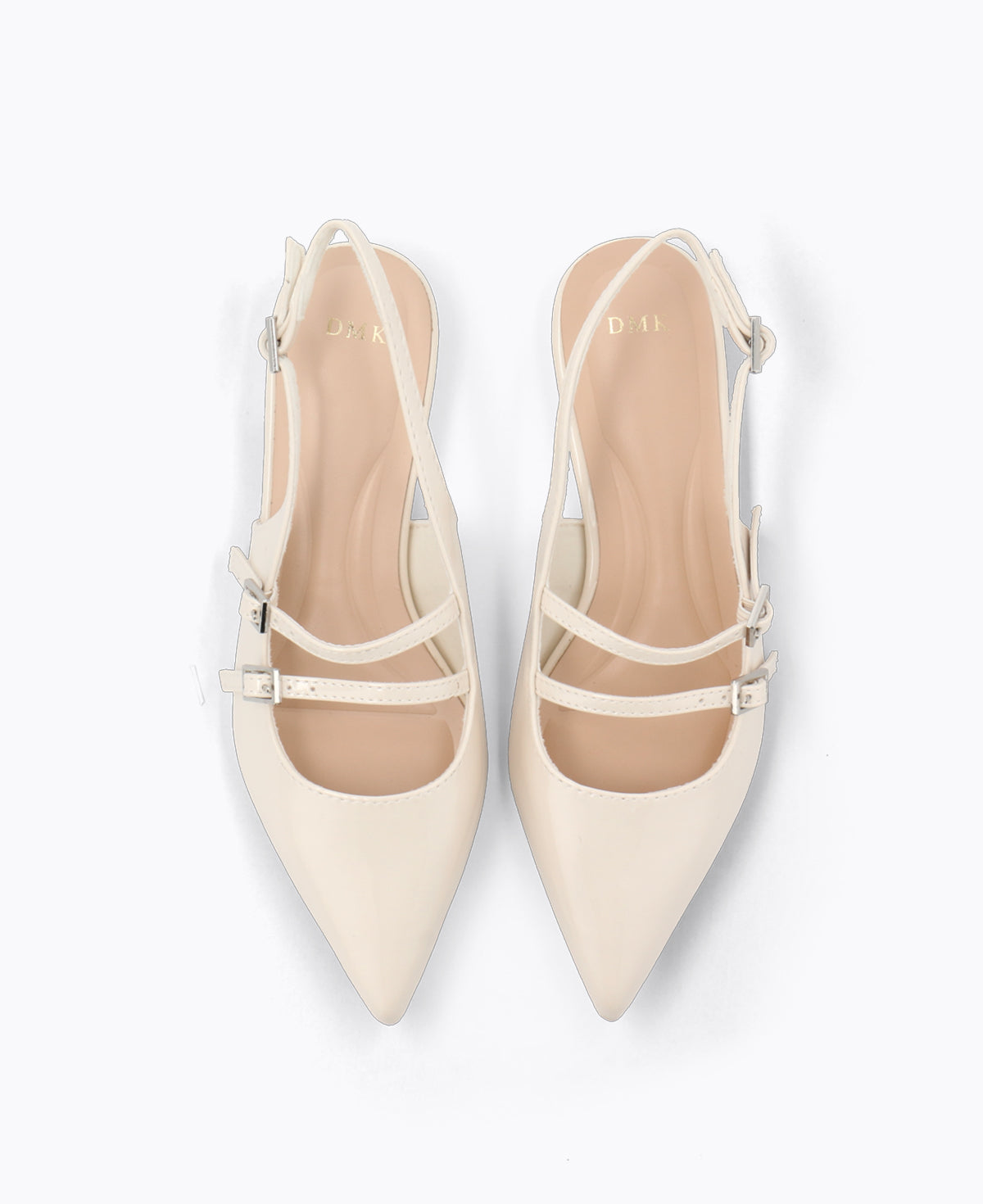 Inca Slingback Mary Jane Flats V2 - Beige