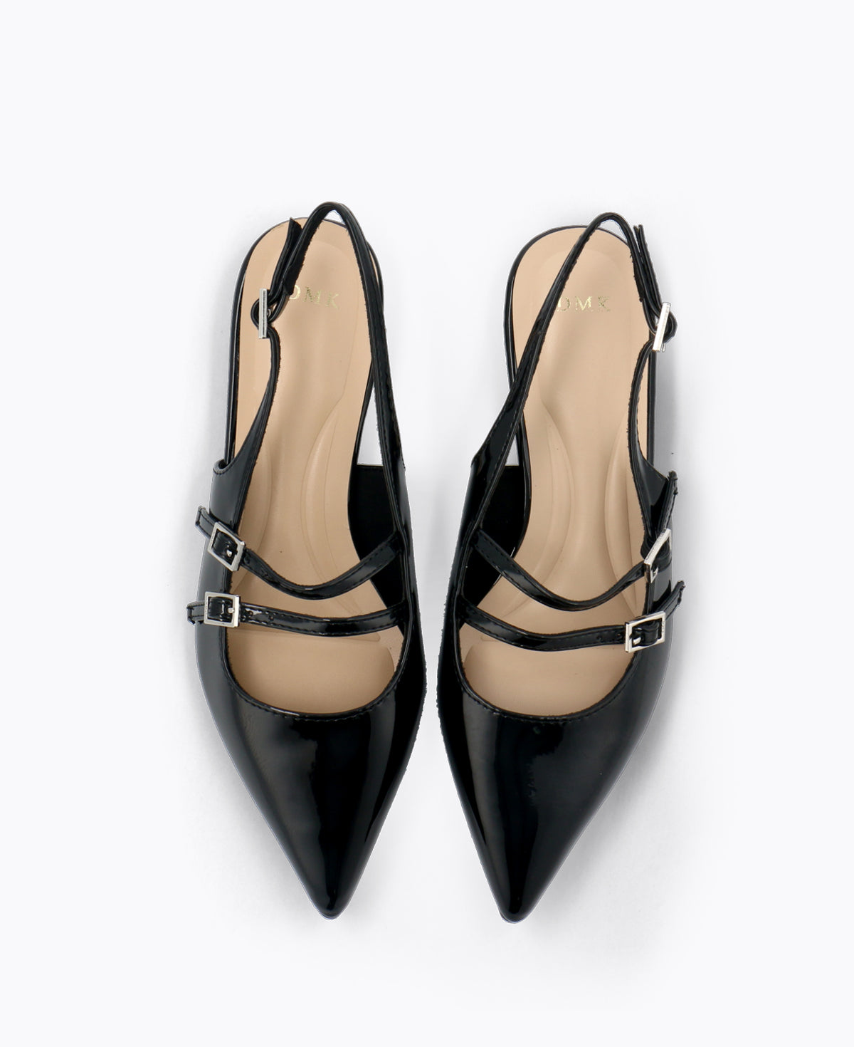 Inca Slingback Mary Jane Flats V2 - Black