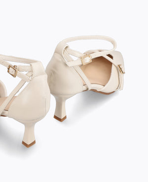 Inez Heel Pumps - Beige