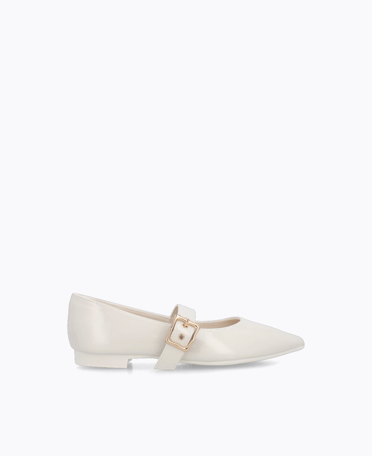 Jacey Mary Janes Flats - Beige