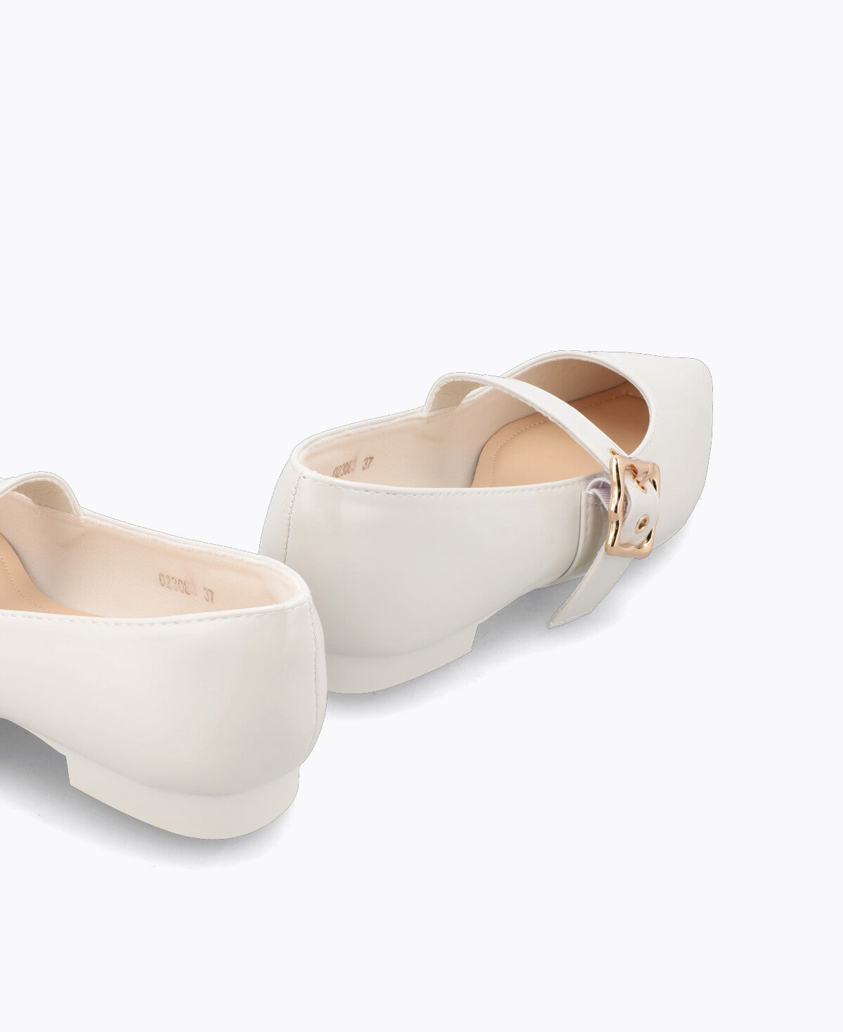 Jacey Mary Janes Flats - Beige