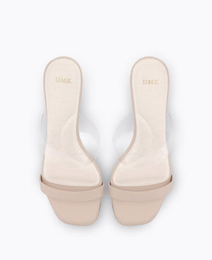 Jackie Heel Sandals - Beige