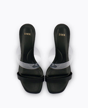 Jackie Heel Sandals - Black