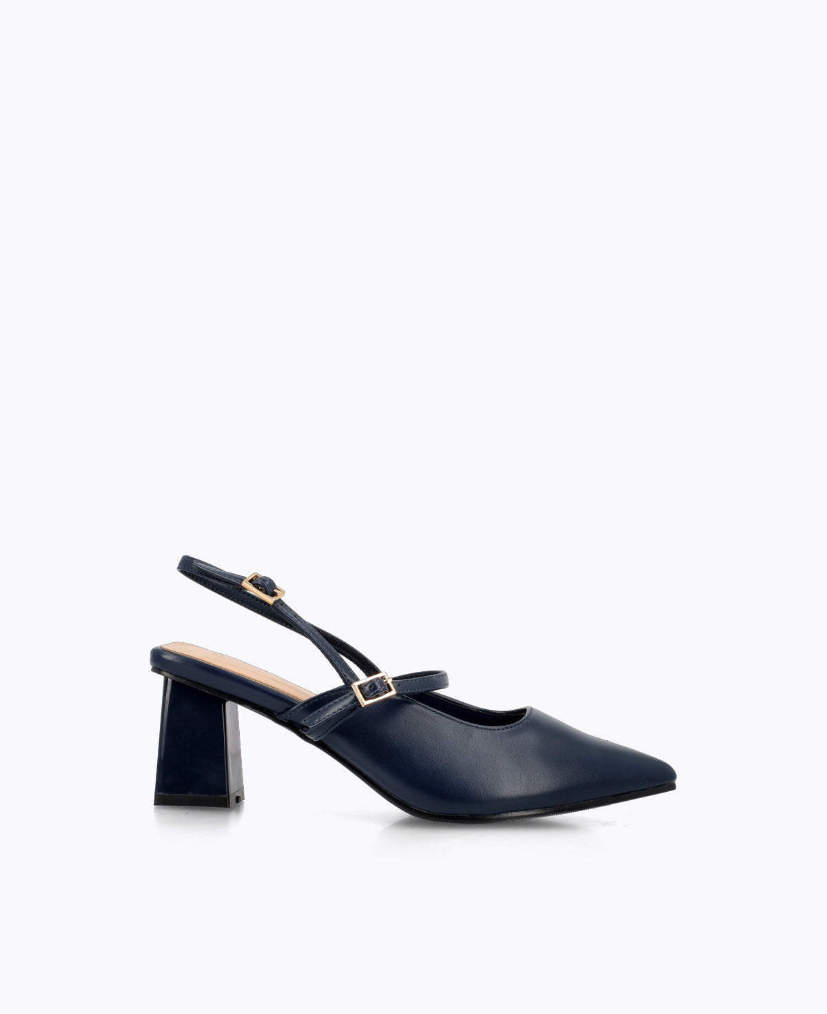 Jazmine Slingback Heel Pumps - Navy