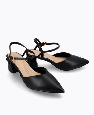 Jessie Heel Pumps - Black