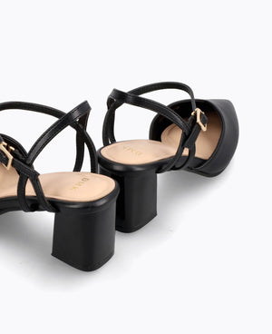 Jessie Heel Pumps - Black
