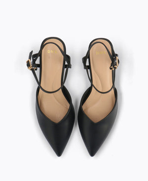 Jessie Heel Pumps - Black