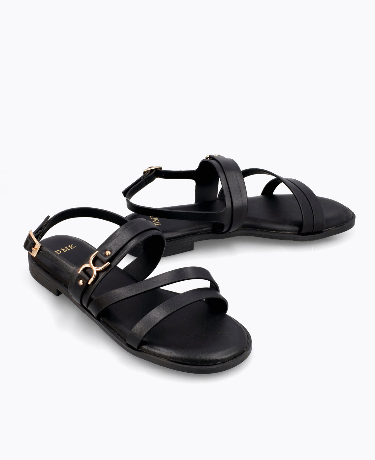 Jolie Flat Sandals - Black