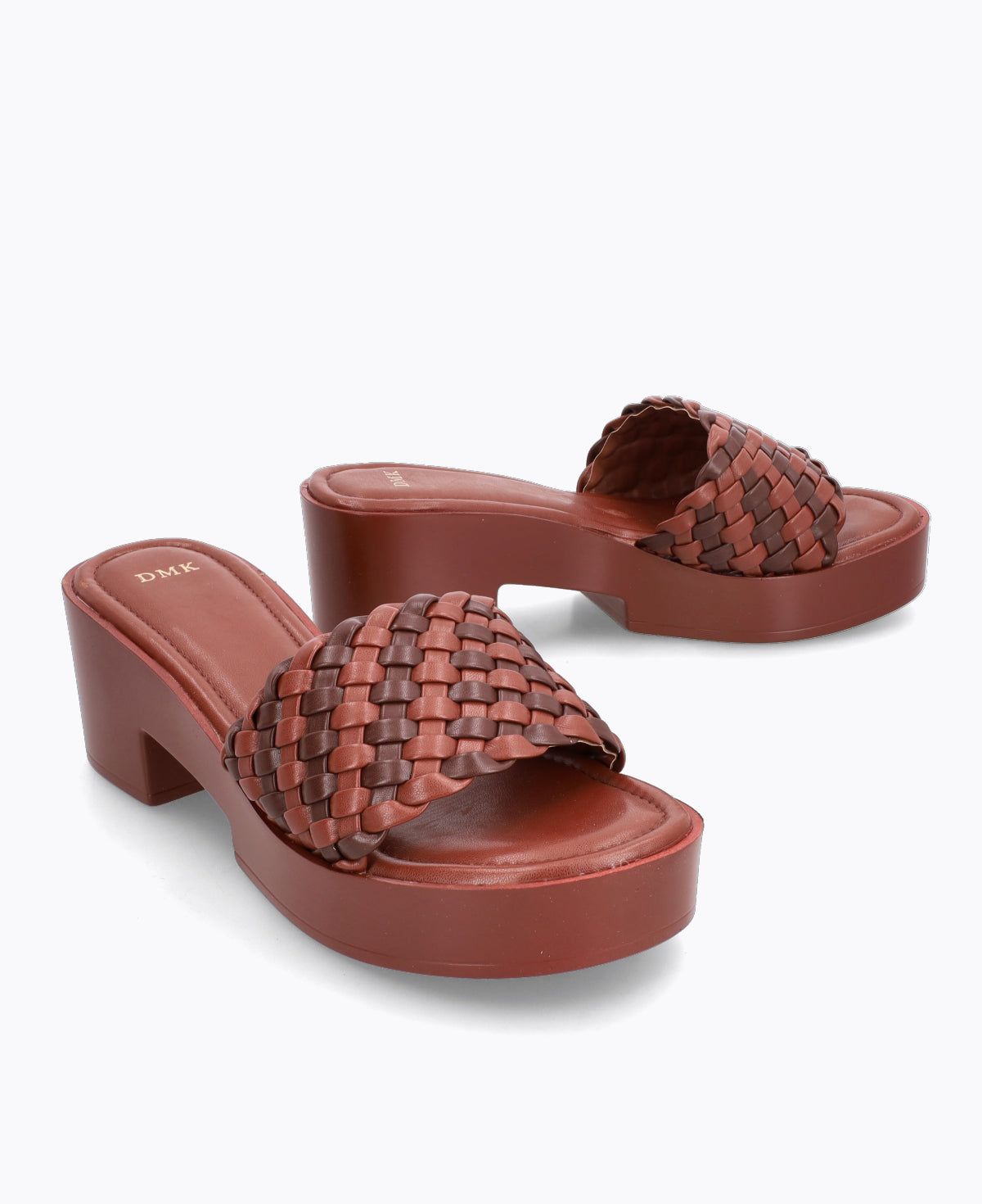 Kaia Platform Heel Sandals - Brown