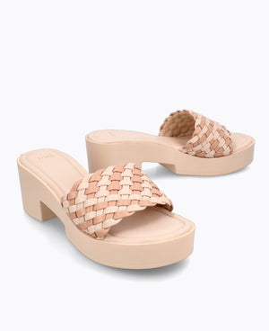 Kaia Platform Heel Sandals - Pink