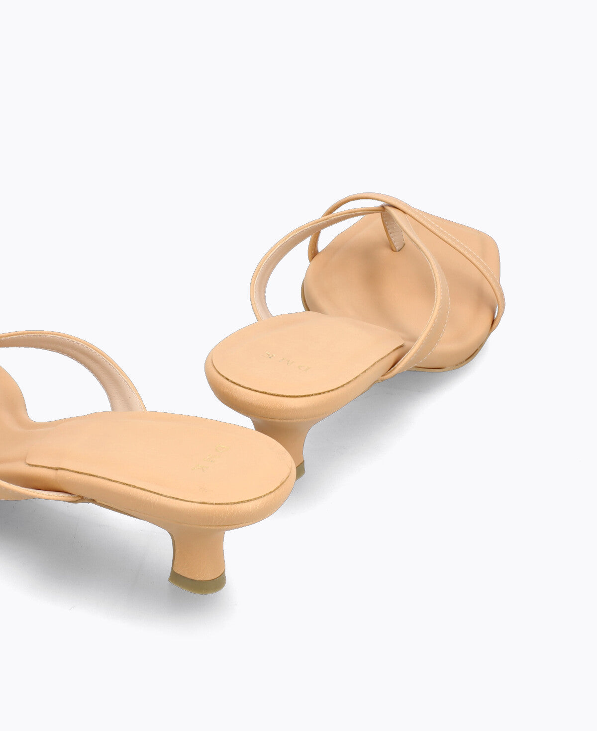 Kayla Thong Heel Sandals V2 - Nude