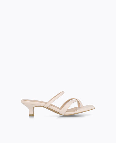 Kenzie Heel Sandals - Beige