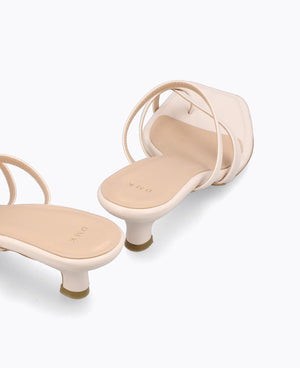 Kenzie Heel Sandals - Beige