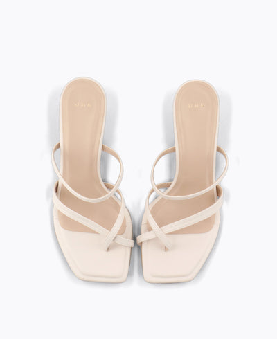 Kenzie Heel Sandals - Beige