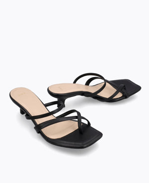 Kenzie Heel Sandals - Black
