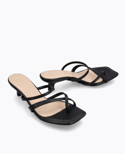 Kenzie Heel Sandals - Black