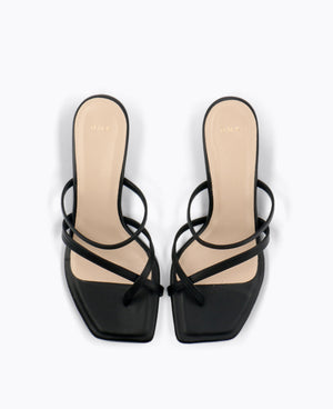 Kenzie Heel Sandals - Black