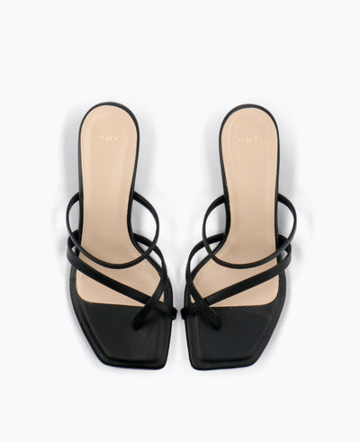 Kenzie Heel Sandals - Black