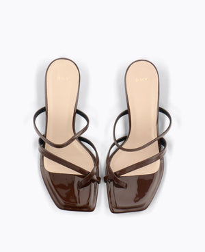 Kenzie Heel Sandals - Brown