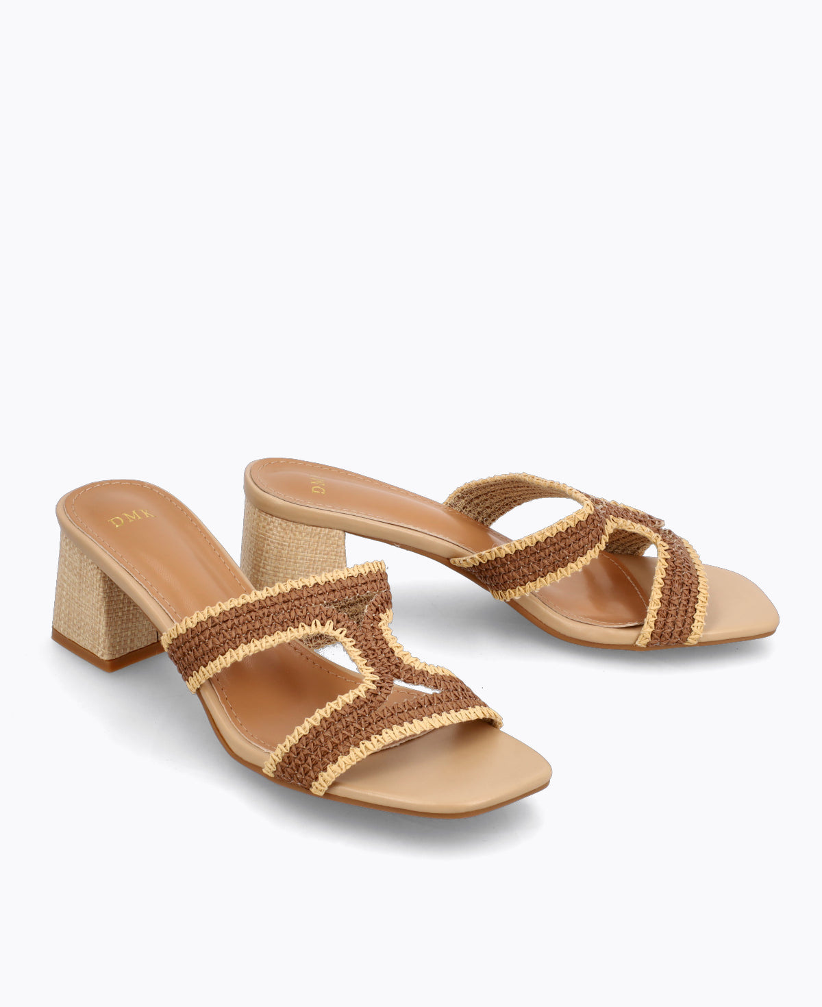 Lara Heel Sandals - Brown