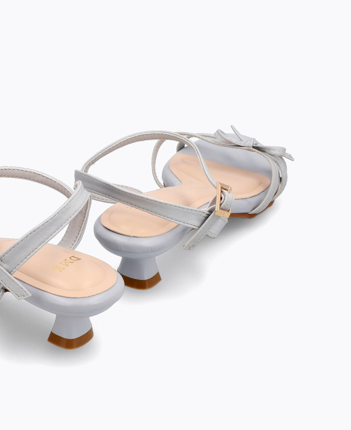 Leah Bow Heel Sandals - Blue