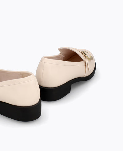 Lola Platform Loafers - Beige