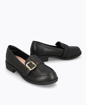 Lola Platform Loafers - Black