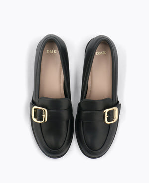 Lola Platform Loafers - Black
