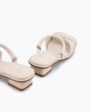 Maela Heel Sandals - Beige