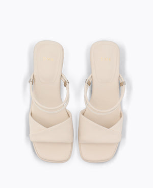 Maela Heel Sandals - Beige
