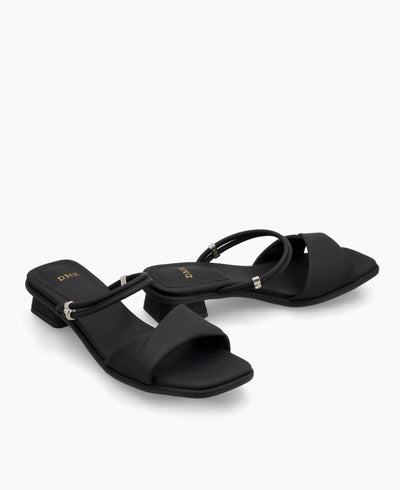 Maela Heel Sandals - Black