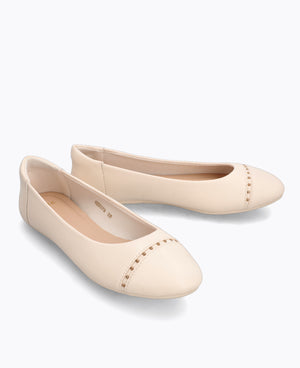 Miyo Ballerina Flats - Beige