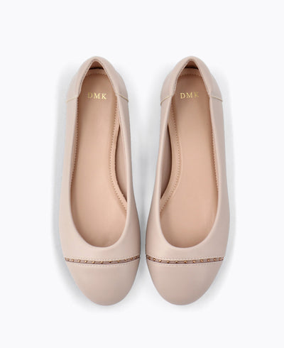 Miyo Ballerina Flats - Taupe