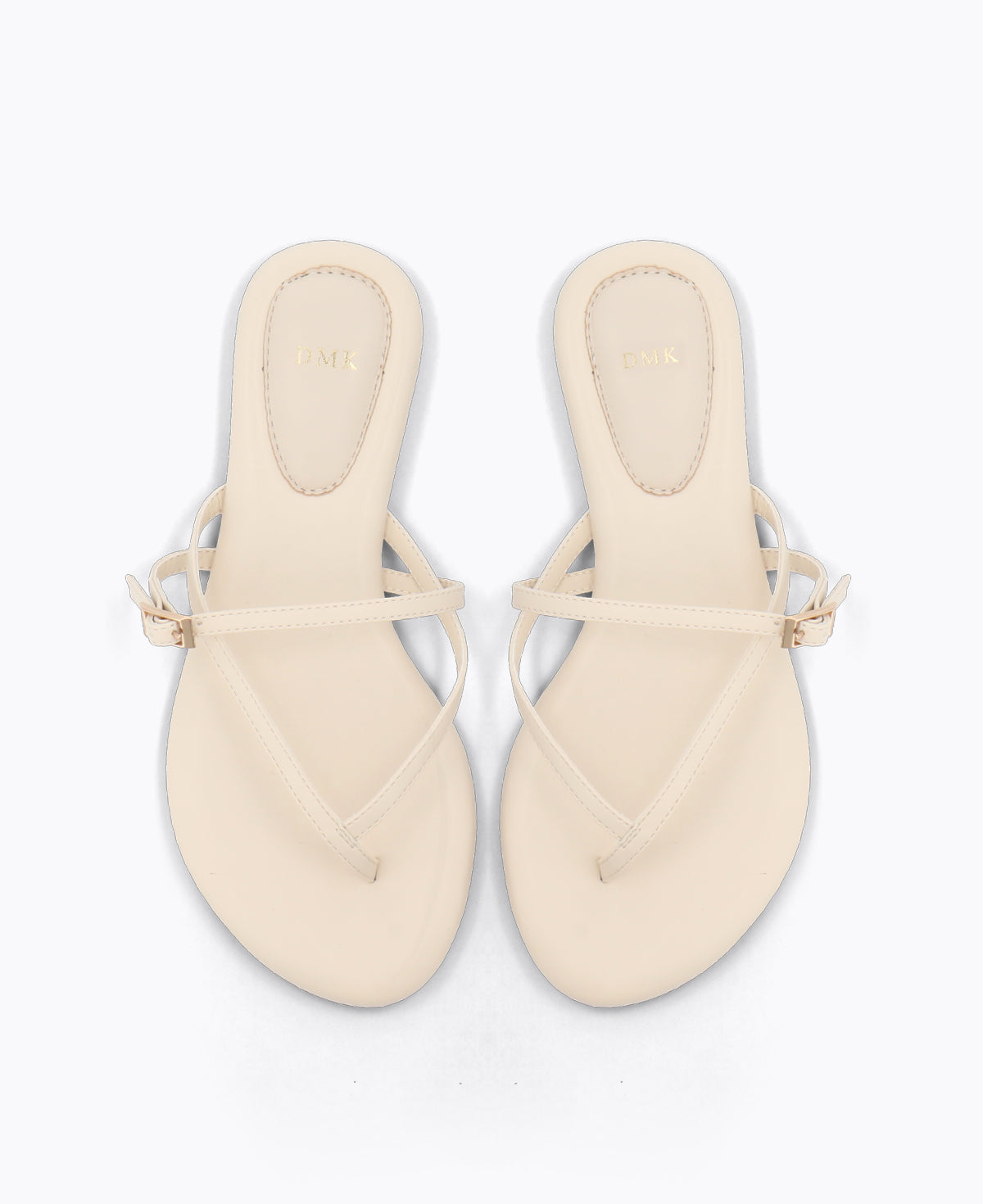 Mallory Strappy Flat Sandals - Beige