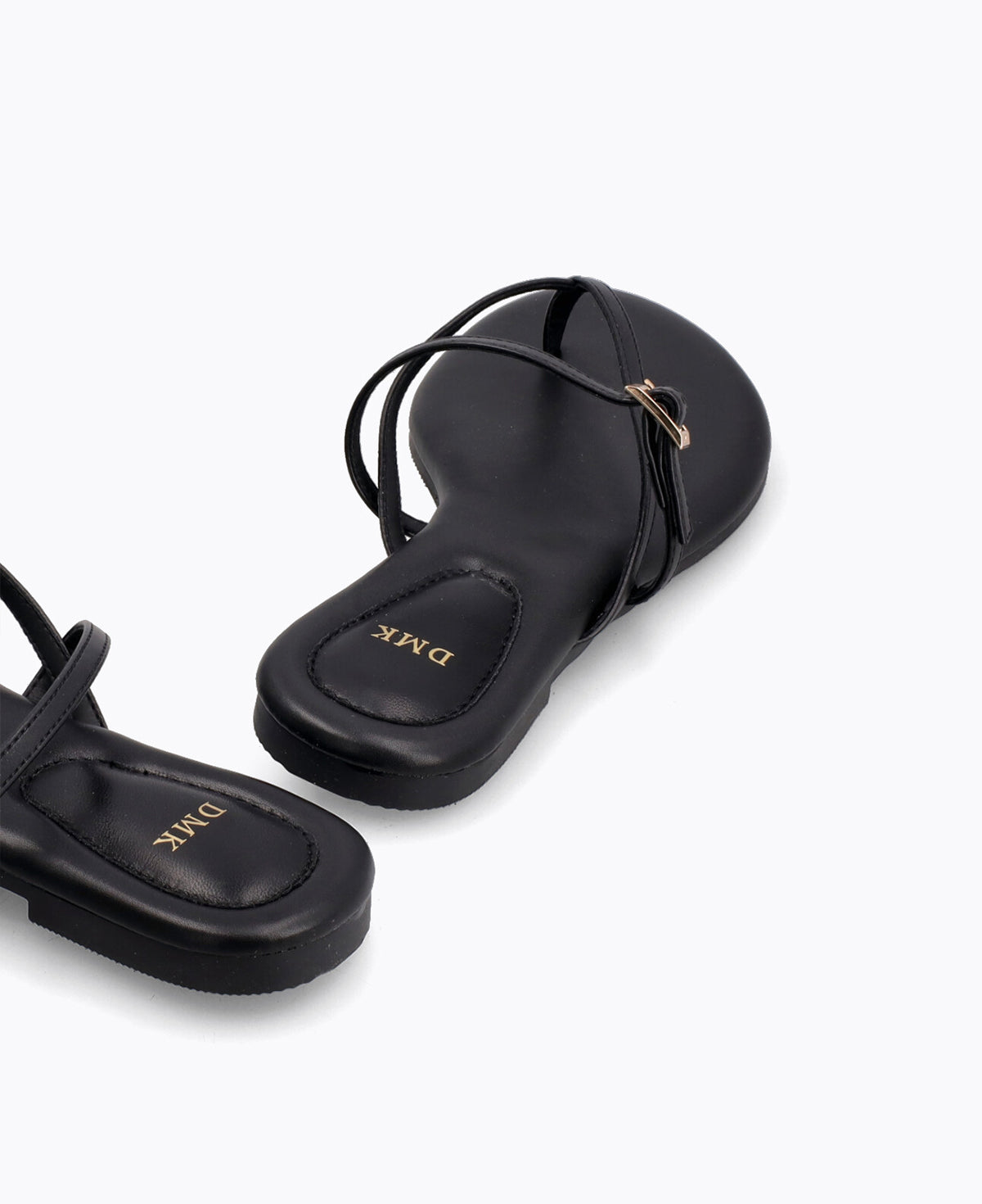 Mallory Strappy Flat Sandals - Black
