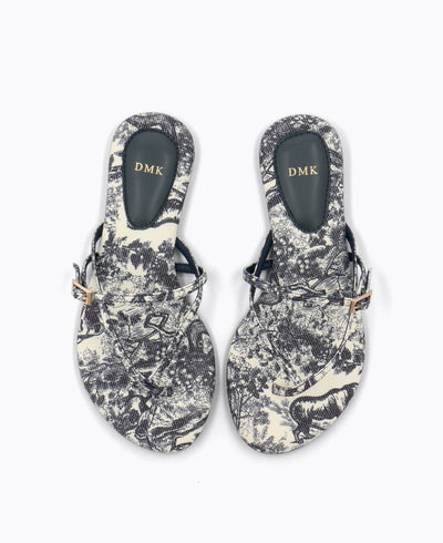 Mallory Strappy Flat Sandals - Multi