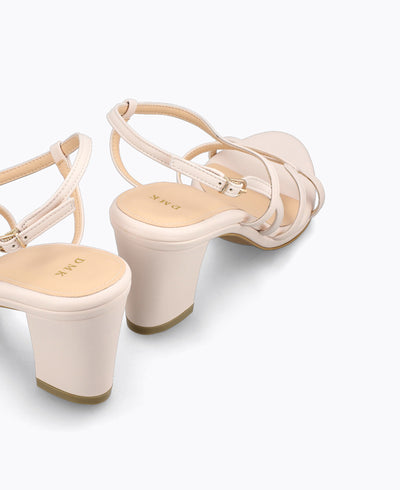 Marisol Strappy Heel Sandals - Beige