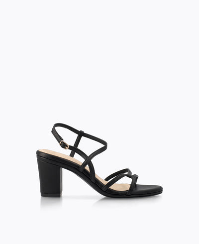 Marisol Strappy Heel Sandals - Black