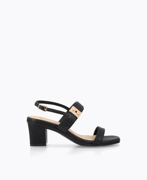 Melody Heel Sandals - Black