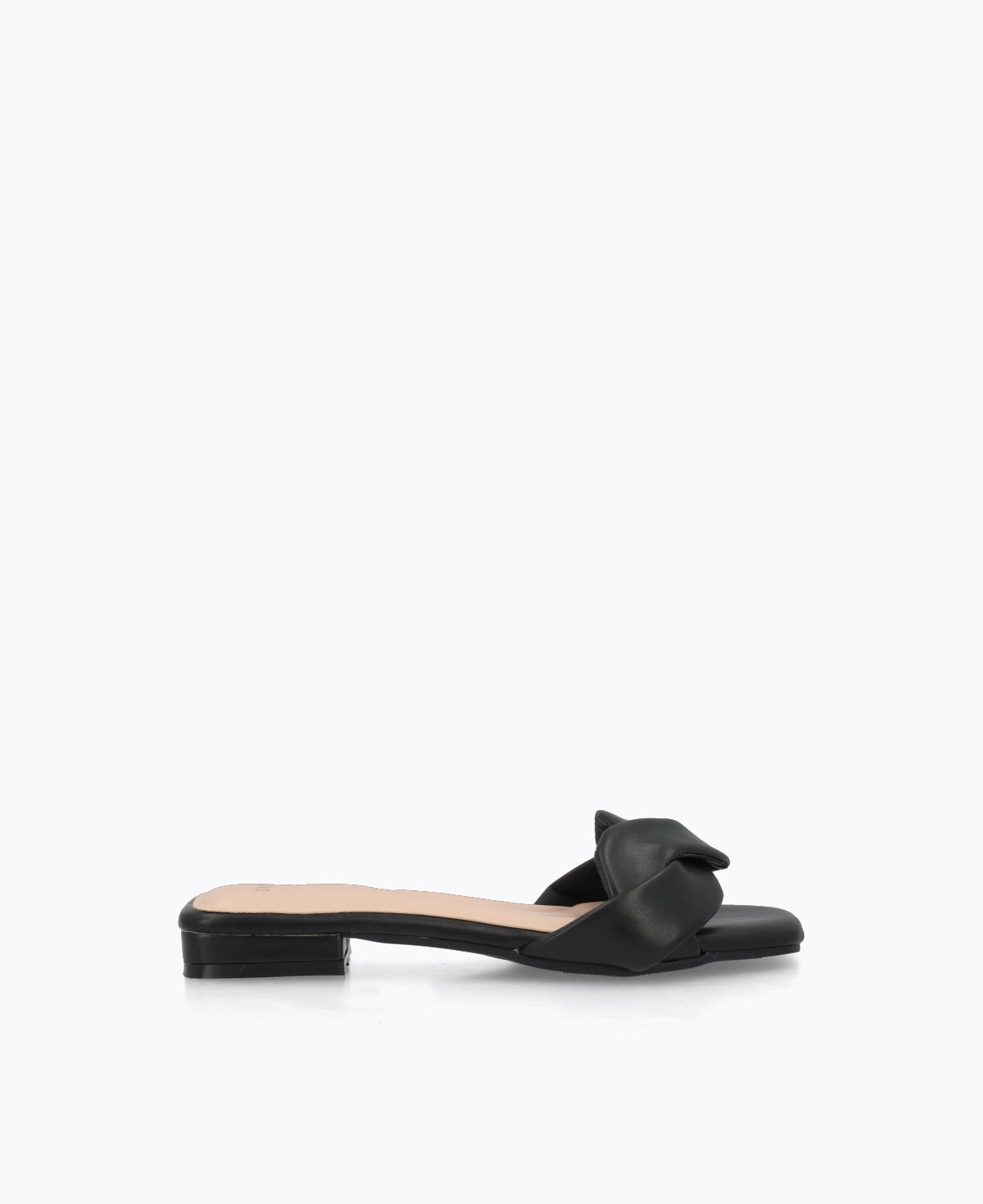 Merah Flat Sandals - Black