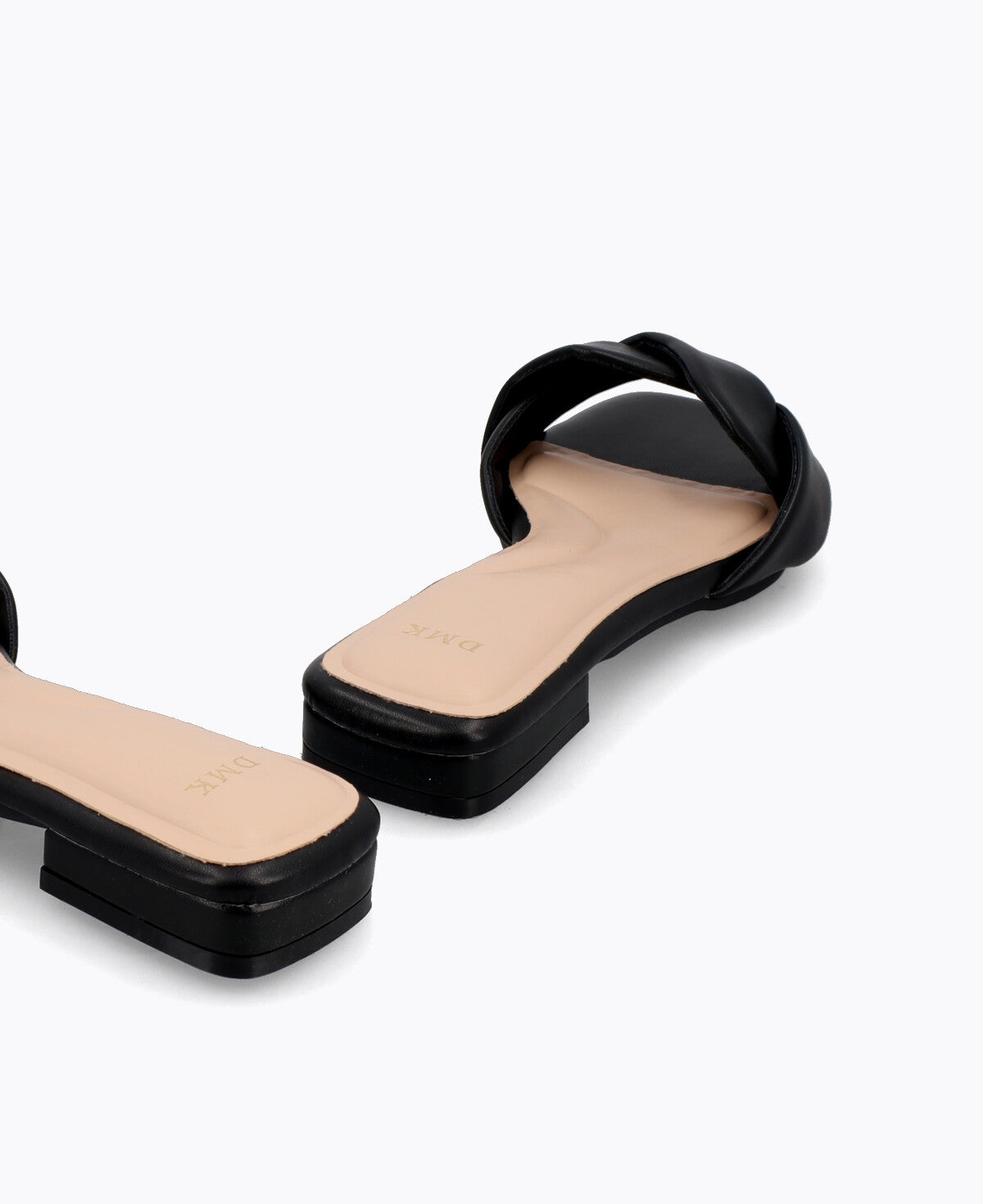 Merah Flat Sandals - Black