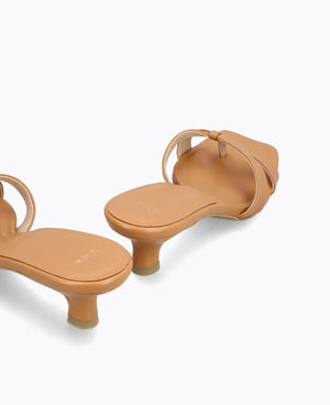 Miko Heel Sandals - Almond
