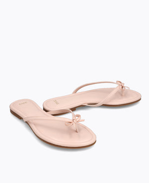 Mio Bow Flat Sandals - Pink