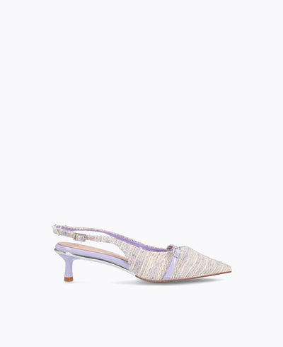 Mira Slingback Heel Pumps - Lilac